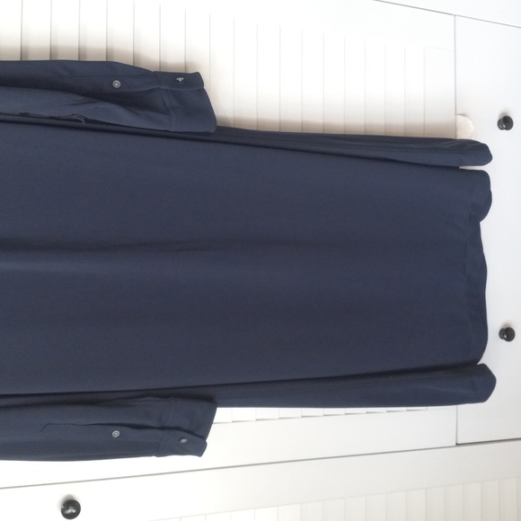 J.Crew Wmen's Stylish Navy Long Sleve Button Up Dresss Size S - Picture 10 of 16